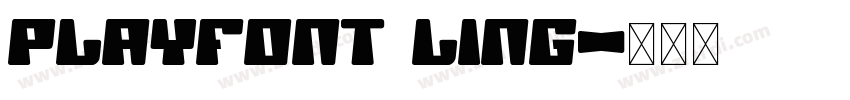 PlayFont Ling字体转换